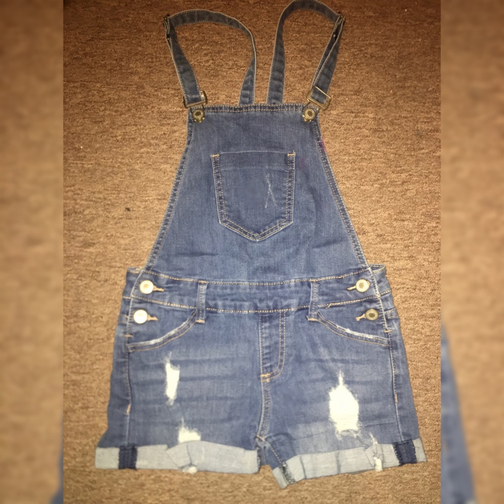 PAPAYA DENIM OVERALLS!